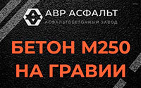 Бетон М250 на гравии в Голицыно
